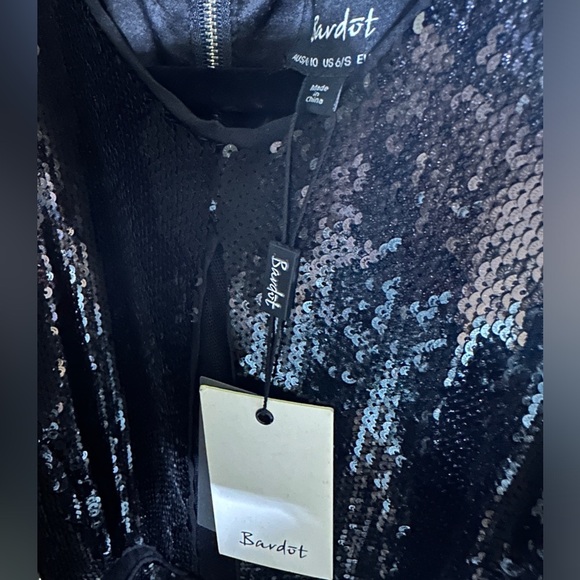 Bardot Splice Sequin Sheath Dress - Picture 3 of 7